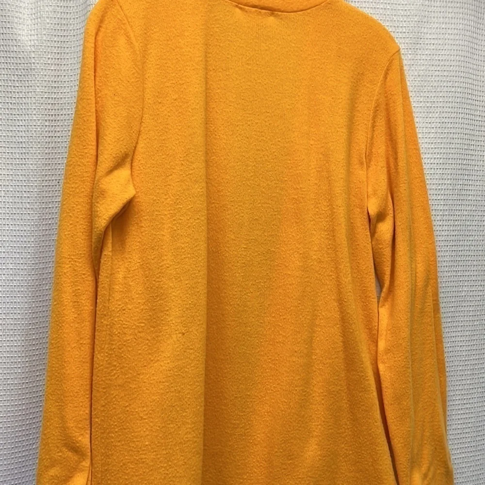 Rush fashion open front yellow fuzzy cardigan XL